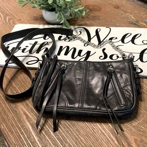 Marc New York Leather Nathalie Crossbody bag, Black EUC
